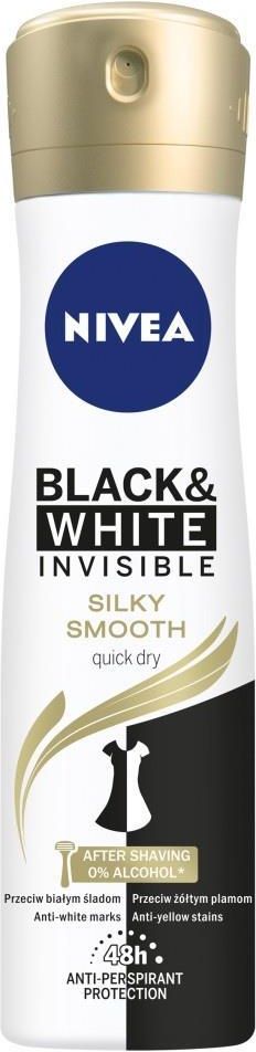 Nivea Black White Invisible Silky Smooth Antyperspirant Spray 150ml