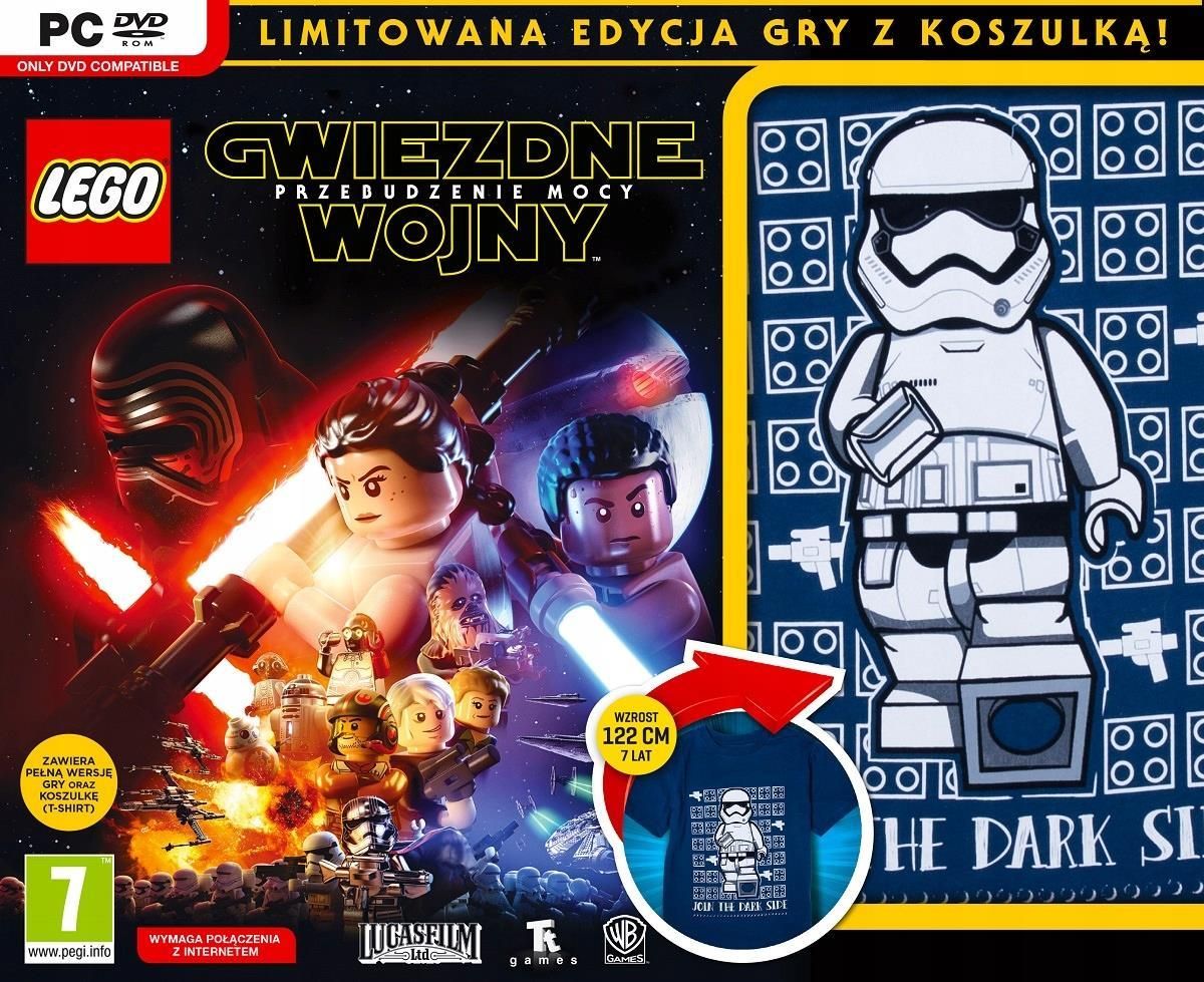 Lego Gwiezdne Wojny Przebudzenie Mocy T Shirt Ciemnoniebieski Gra Pc