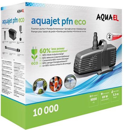 Aquael Pfn 10000 Eco 69W Pompa Do Oczka Fontanna - zdjęcie 6