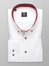 Zdjęcie Klasyczna biała koszula z czerwonymi kontrastami - Chorzów