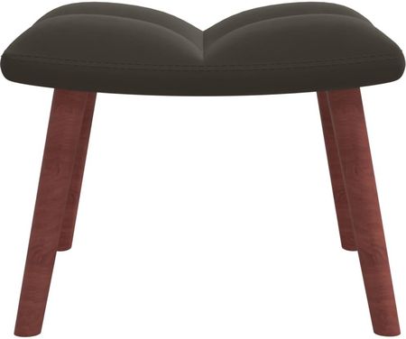 vidaXL Fotel Z Podnóżkiem Ciemnoszary Obity Aksamitem 13452-328063 - zdjęcie 2