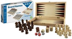The Game Factory Wooden 3 in 1 Game (edycja angielska)