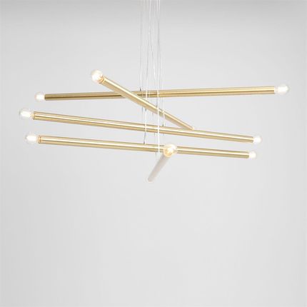 Aldex Lampa Wisząca Tubo 10 Brass 1072M40 - zdjęcie 4
