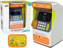 Zdjęcie Import Leantoys Bankomat Skarbonka Czujnik Rozpoznawania Twarzy Pin Oszczędzanie Pomarańczowy - Międzyrzecz