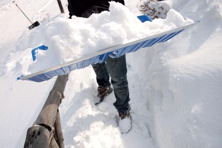 Łopata Do Śniegu Odgarniacz Zgarniacz Prosta 550m - zdjęcie 4