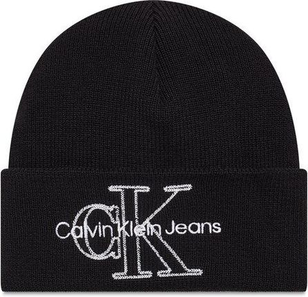 Calvin Klein Jeans Zestaw Szalik i Czapka K60K608858 Czarny - zdjęcie 2