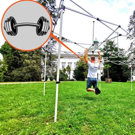 Namiot sprzedażowy 3x6m - plus 3 ściany - Zielony - zdjęcie 4