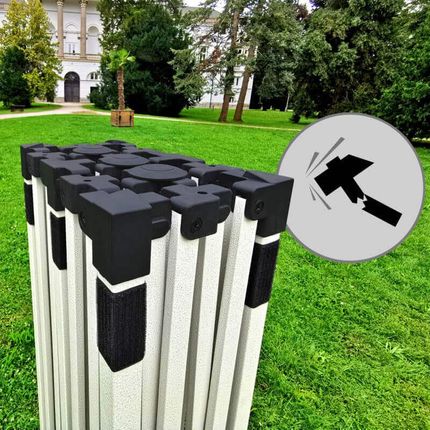 Namiot sprzedażowy 3x6m - plus 3 ściany - Zielony - zdjęcie 5