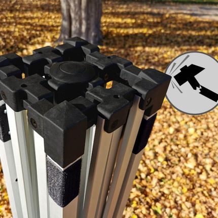 Namiot sprzedażowy 2x2m - plus 3 ściany - Beżowy - zdjęcie 3