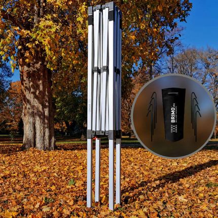 Namiot sprzedażowy 2x2m - plus 3 ściany - Beżowy - zdjęcie 5