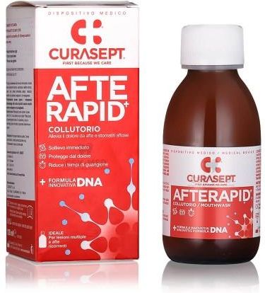 CURASEPT AFTE RAPID - Płyn na afty i urazy jamy ustnej , 125 ml - zdjęcie 2