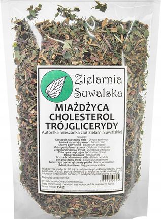 Zielarnia Suwalska Zioła Cholesterol i Trójglicerydy, Karczoch Zwyczajny, Kminek, Skrzyp Polny 250g - zdjęcie 2