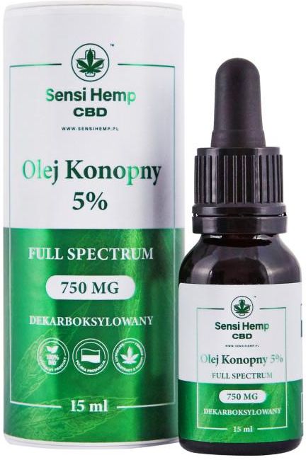 Preparat Medycyny Naturalnej Sensi Hemp Olejek CBD 5 Dekarboksylowany