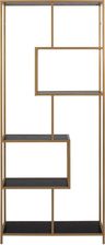 Zdjęcie Actona Regał Favors Asymmetric 77X185 Cm Czarno Złoty 181513 - Gdańsk
