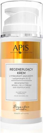 Krem Apis Bogactwo Miodu Regenerujący Z Mleczkiem Pszczelim Witaminami A E na dzień i noc 100ml - zdjęcie 2