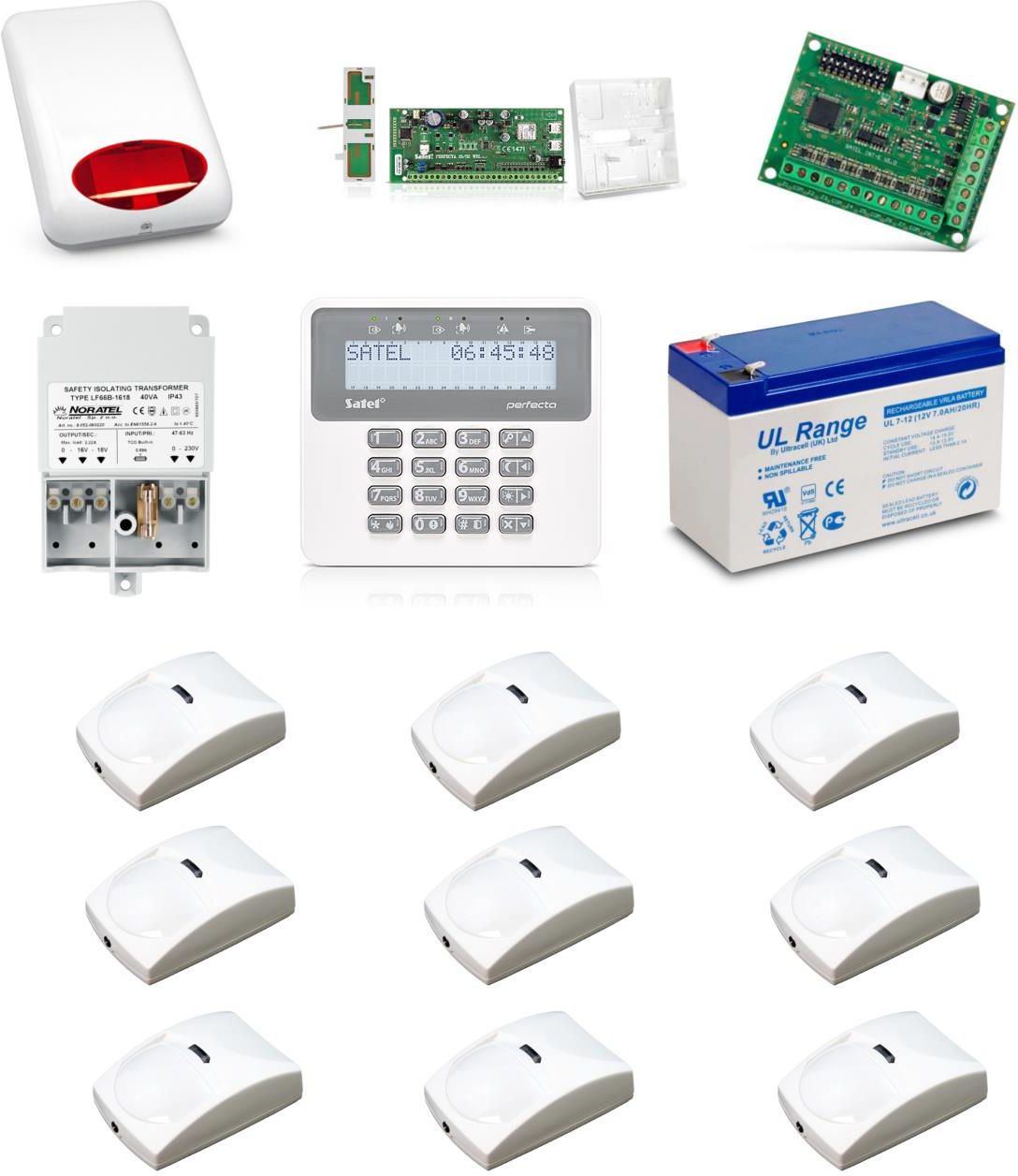 Zestaw Alarmowy Satel Zestaw Alarmowy Perfecta 16 Klawiatura Lcd 9