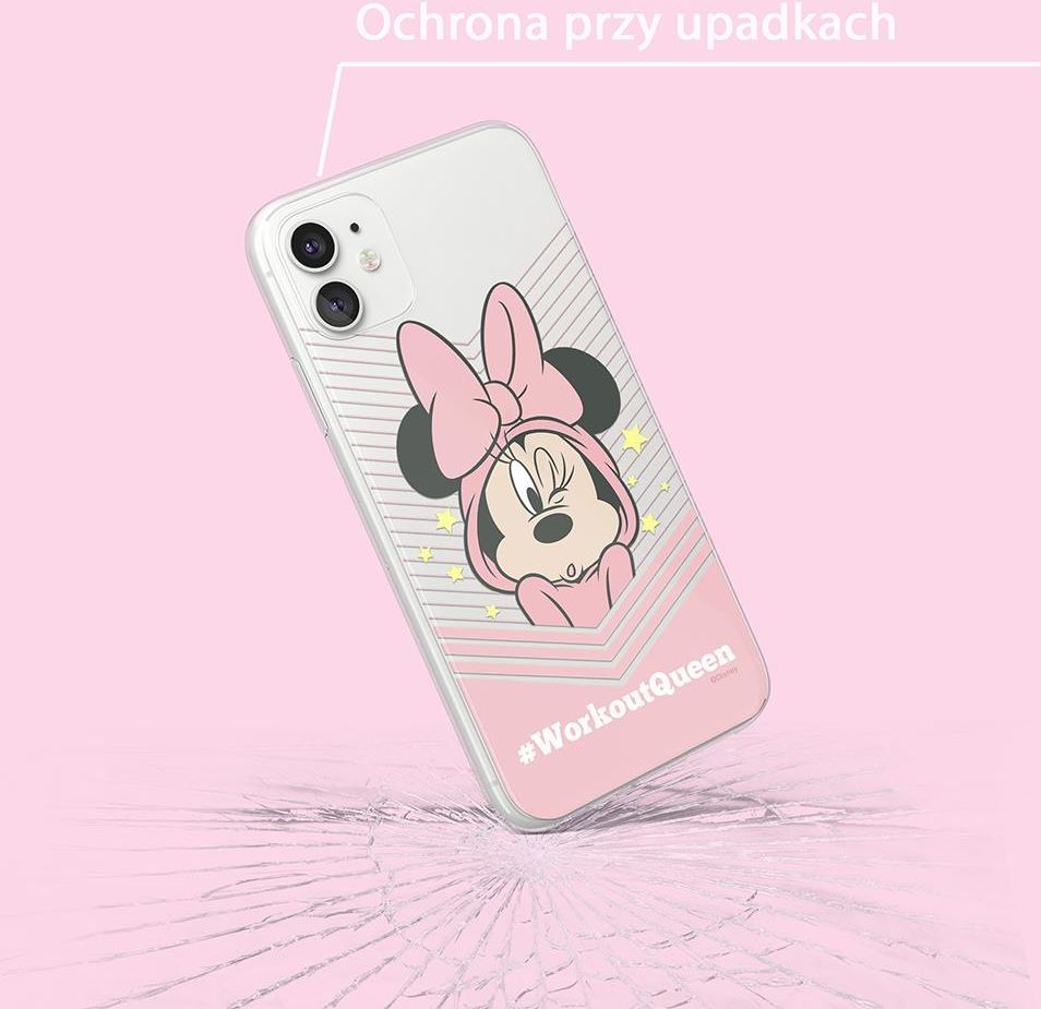 Etui Minnie 053 Disney Nadruk częściowy Przeźroczysty Producent Huawei