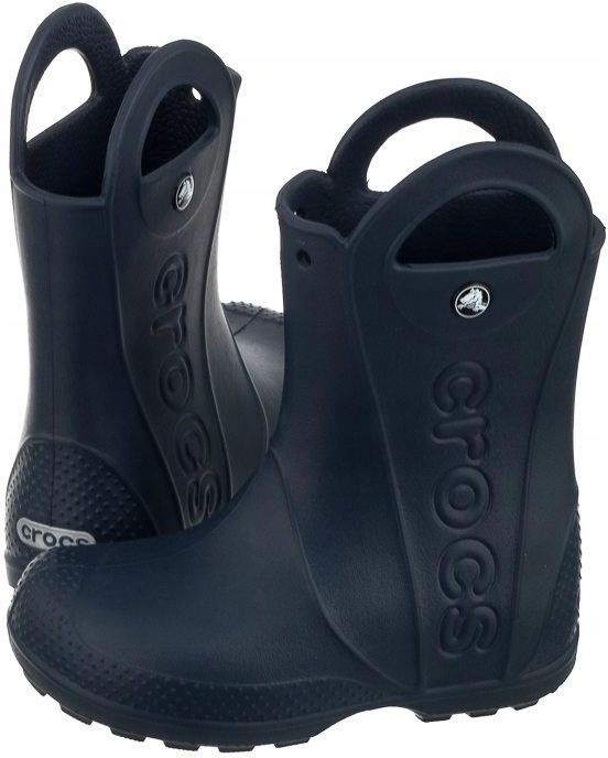 Kalosze Crocs Handle Rain Boot K Granatowe Ceny I Opinie Ceneo Pl