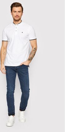 Jack&Jones Polo Paulos 12199711 Biały Regular Fit - zdjęcie 2