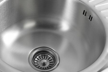 Aqualine stalowy z syfonem AQ5745B - zdjęcie 3
