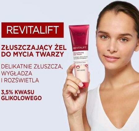 L'Oreal Paris Revitalift Złuszczający żel do mycia twarzy z kwasem glikolowym 150ml - zdjęcie 2