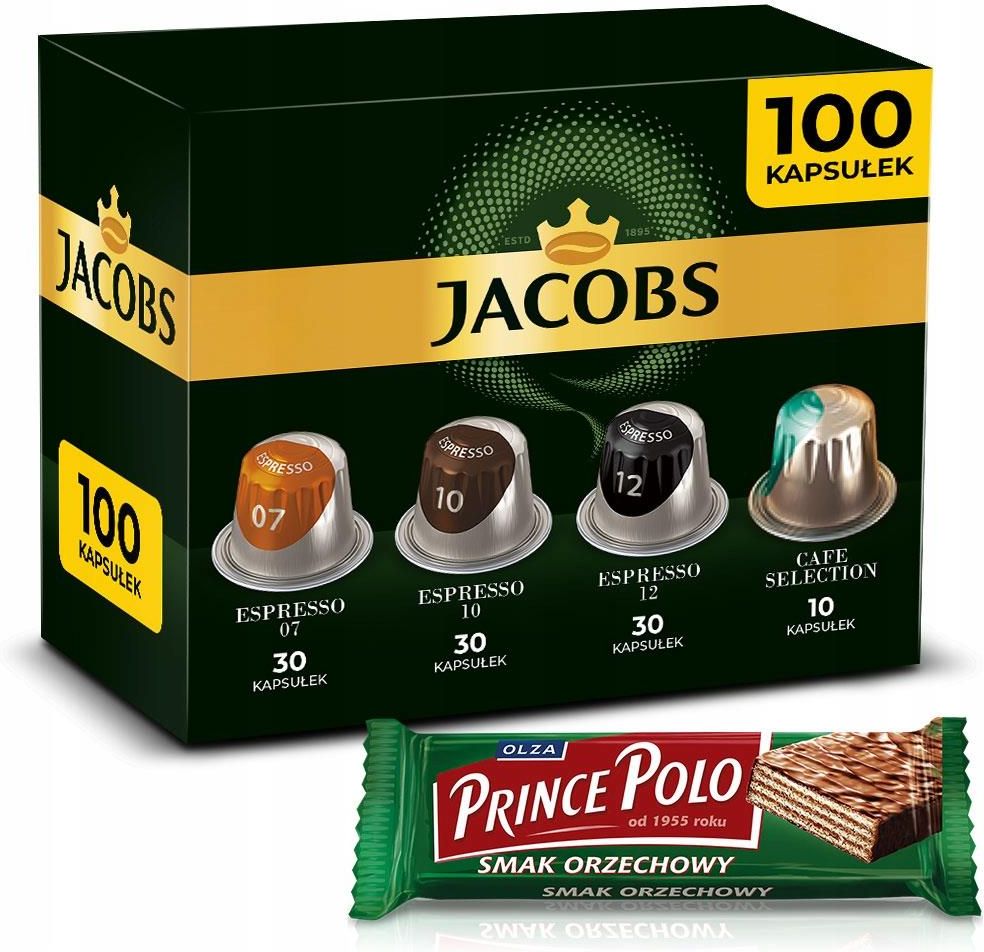 Kapsułki do ekspresów Kapsułki Jacobs KompZ NespressoR 100SztGratis