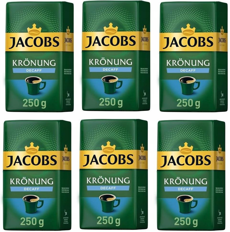 Kawa Kawa Mielona Jacobs Kronung Decaff 6x250g Ceny I Opinie Ceneo Pl