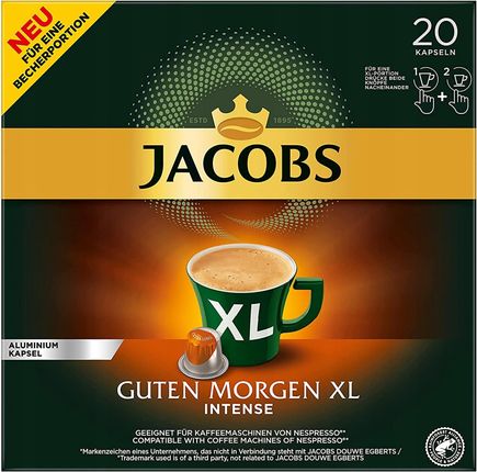 Kapsułki Do Nespresso* Jacobs Guten Morgen xl 20Sz - zdjęcie 2