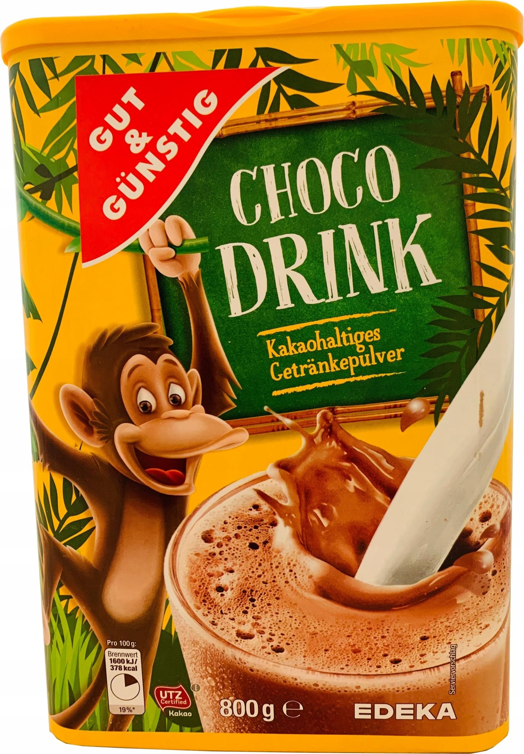 Napój Czekolada Gut Günstig Choco Drink 800g Ceny i opinie Ceneo pl