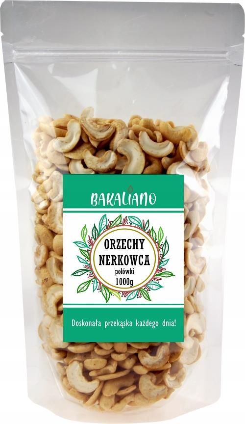 Bakaliano Orzechy Nerkowca 1kg Nerkowce Połówki Pyszne 1000g Ceny i