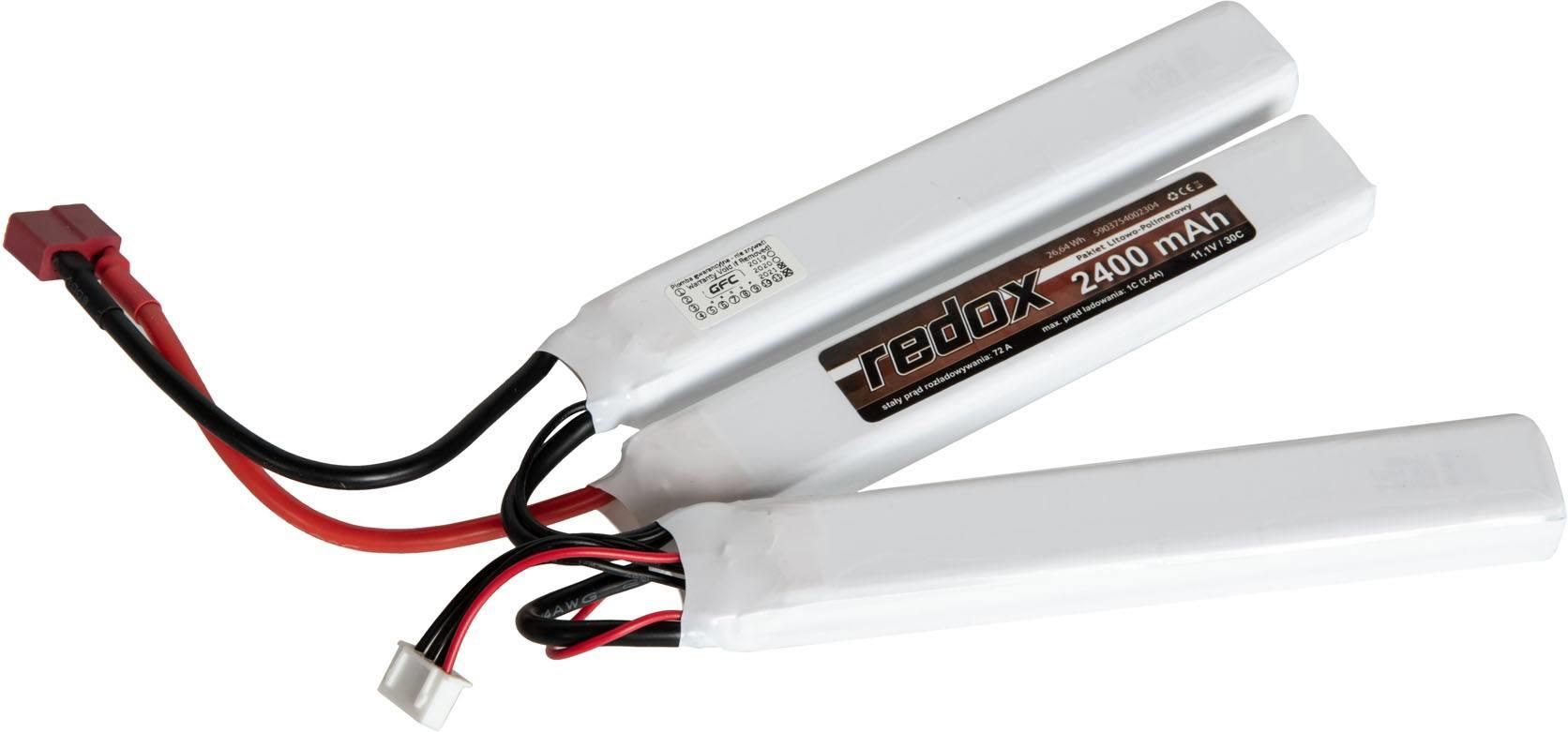 Zdjęcie Akumulator ASG Redox Li-Po 2400 mAh 11,1V 3-pack 30C DEANs (RDX-06-034316) G - Łódź