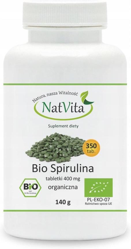 Natvita Spirulina Bio 400mg 350tabl Opinie I Ceny Na Ceneo Pl