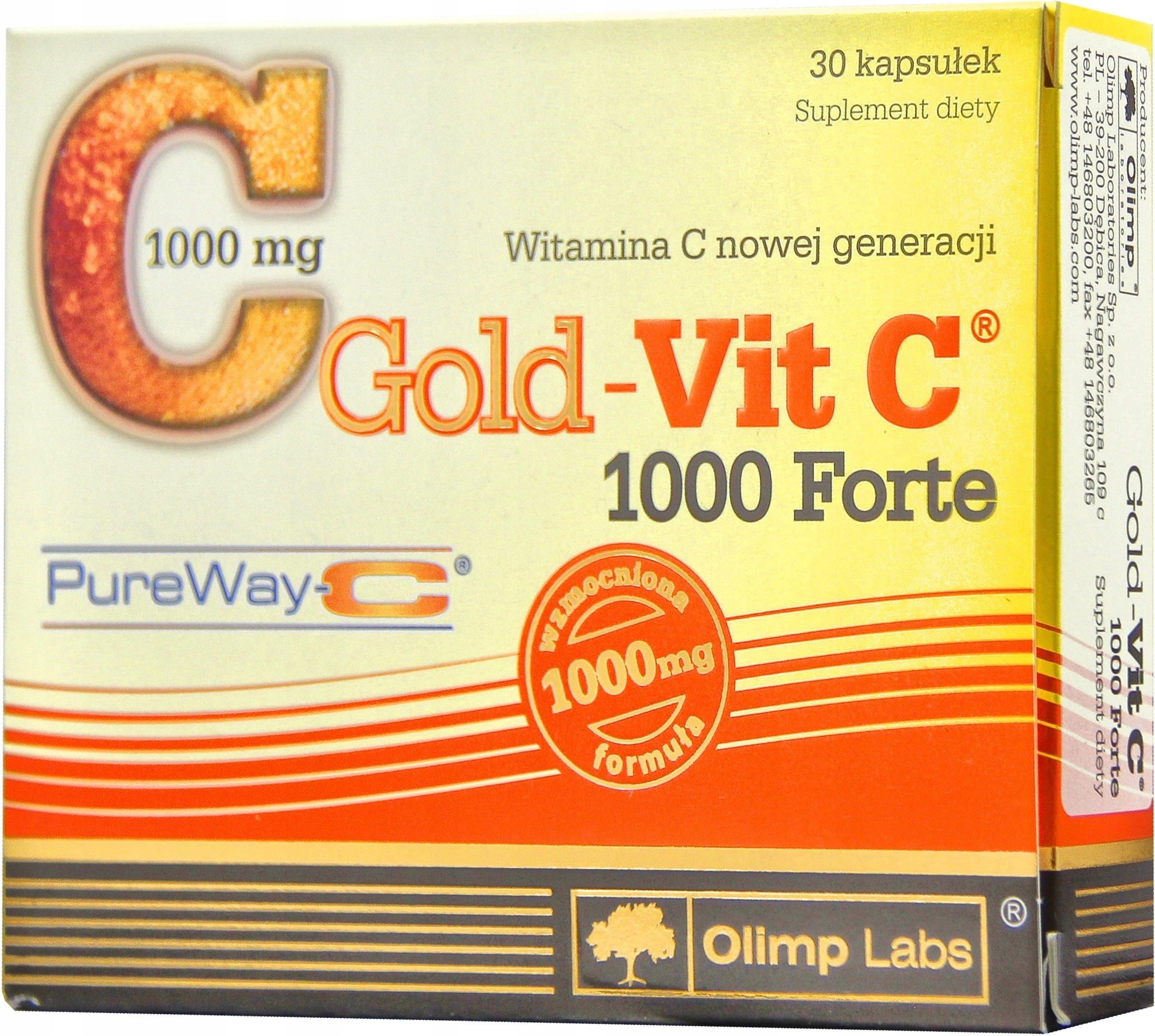 Olimp Gold Vit C Plus Kaps Opinie I Ceny Na Ceneo Pl