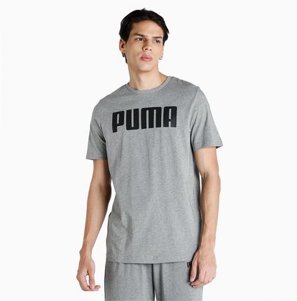 Koszulka męska Puma ESS szara 84722303 - zdjęcie 2