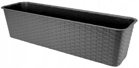 Skrzynka Doniczka Balkonowa Rattan 60 cm Szara - zdjęcie 3