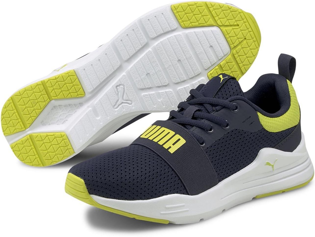 Buty Sportowe Dzieci Ce Puma Wired Run Jr Granatowe Ceny I