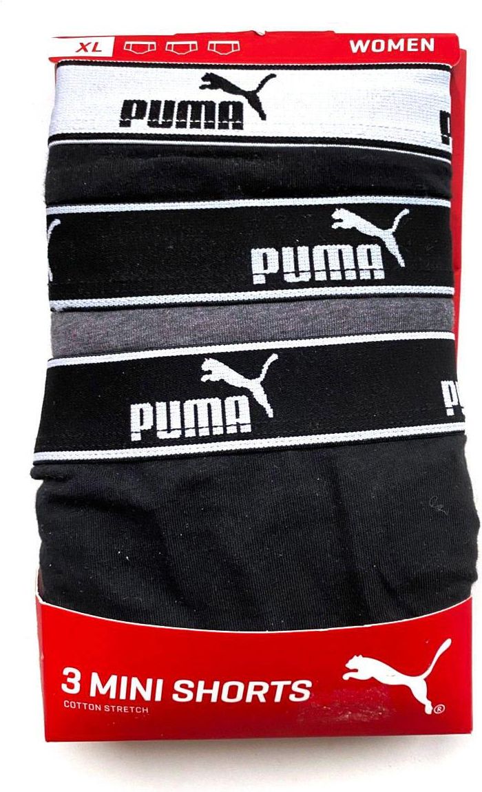 Majtki Damskie Puma BASIC MINI SHORT 3 PACK Wielokolorowe 90725301