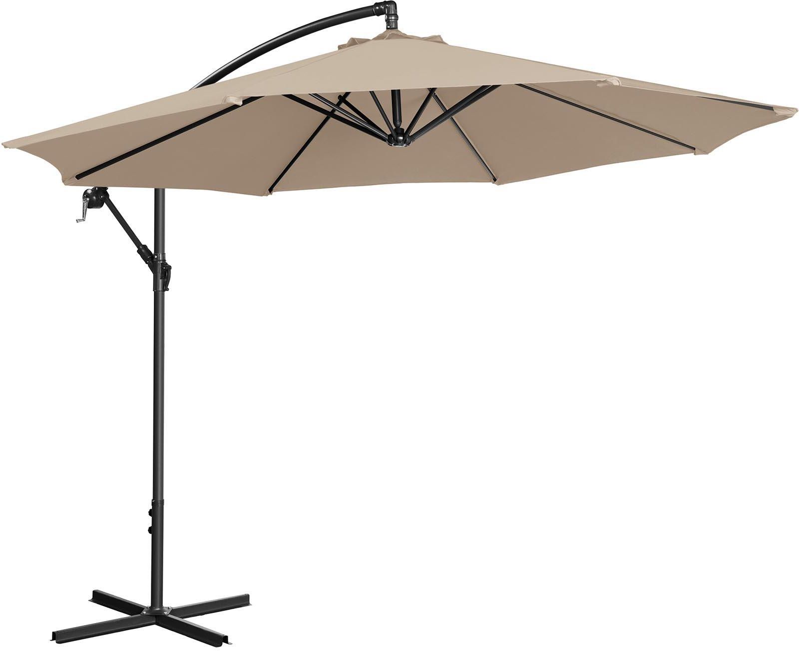 Parasol Ogrodowy Uniprodo Parasol Ogrodowy Wisz Cy Kremowy Okr G Y