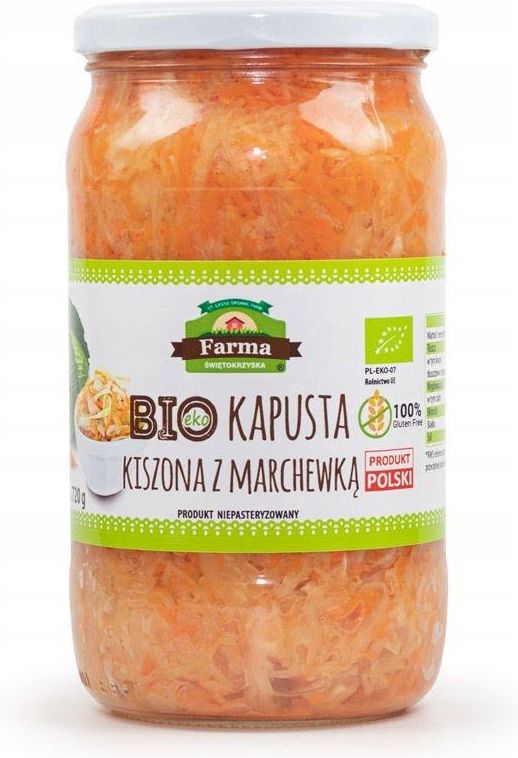 Bio Kapusta Kiszona Z Marchewk Niepast G B Ceny I