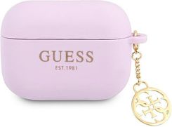 Akcesoria Audio Guess Silicone Classic Logo 4G Charms Purple Etui