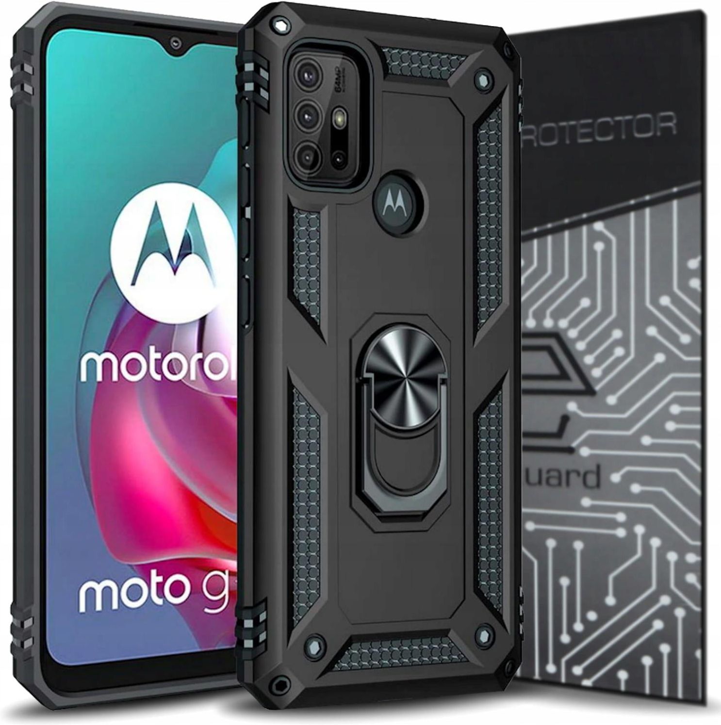 Case Etui Pancerne szkło do Motorola Moto G10 G30 Etui na telefon