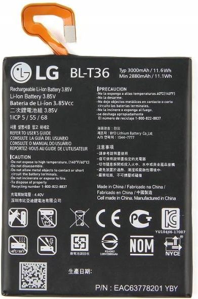 Bateria LG ORYGINALNA BATERIA LG BL T36 K10 2018 K11 X410 K30 BLT36