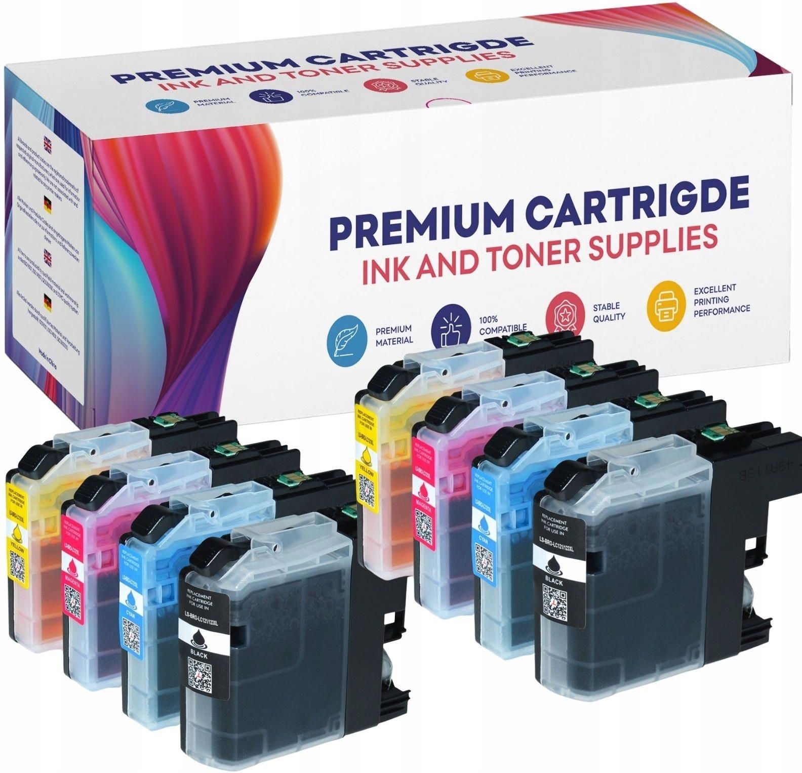 Tusz GP TONER 8X TUSZ DO BROTHER LC123 MFC J6720 J870DW Do Drukarki