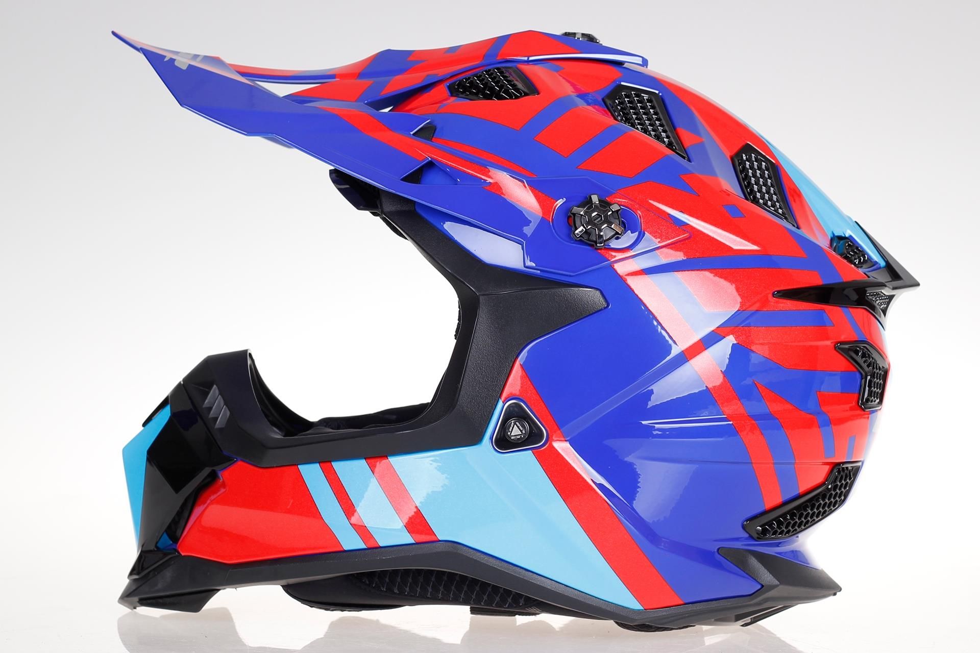 Kask Motocyklowy Ls2 Mx700 Subverter Evo Gammax Red Blue Cross Opinie