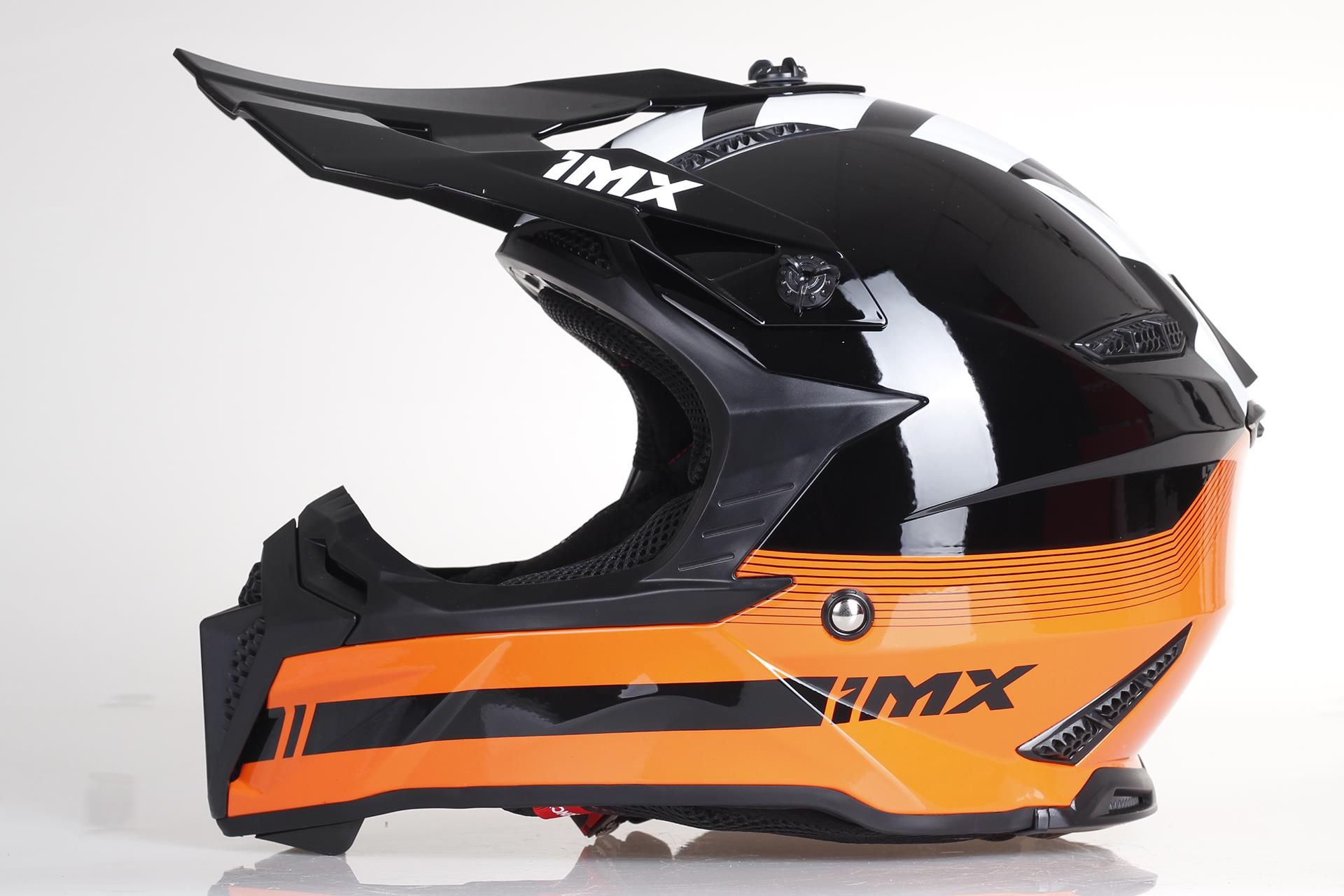 Kask Motocyklowy Imx Fmx Black Orange Kask Cross Atv Off Road