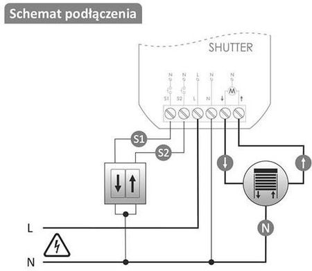 F&F Sterownik rolet Wi-Fi 230V Wi-STR1S2-P SHUTTER FOX (1402139) - zdjęcie 4