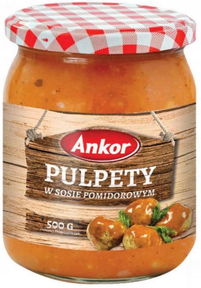 Ankor Pulpety W Sosie Pomidorowym 500g Ceny I Opinie Ceneo Pl