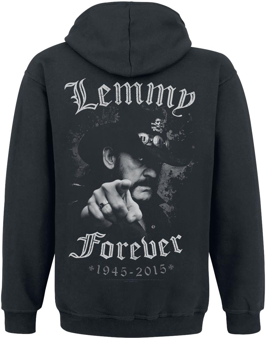 Mot Rhead Lemmy Forever Bluza Z Kapturem Rozpinana Czarny