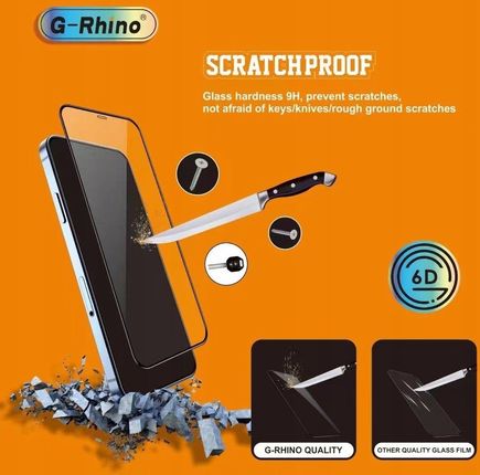 Hartowane szkło G-Rhino Full Glue 6D do Iphone 12 - zdjęcie 4