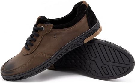 Komodo Buty Męskie Skórzane Casual 918K Brązowe 40 - zdjęcie 2